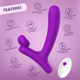 Lust Ripple Horny Remote Control Personal Massager Purple Personal Massagers